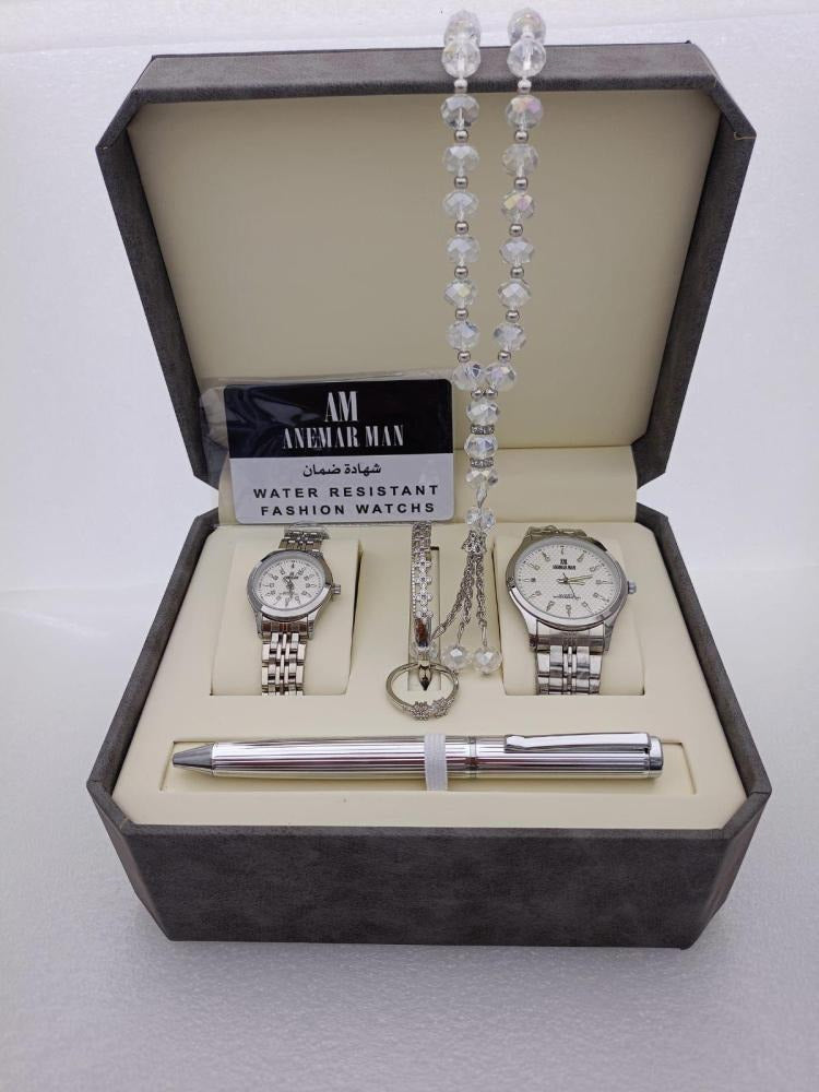 Watches of Men Gift Set: Watch, Rosary, Pen & Cufflinks